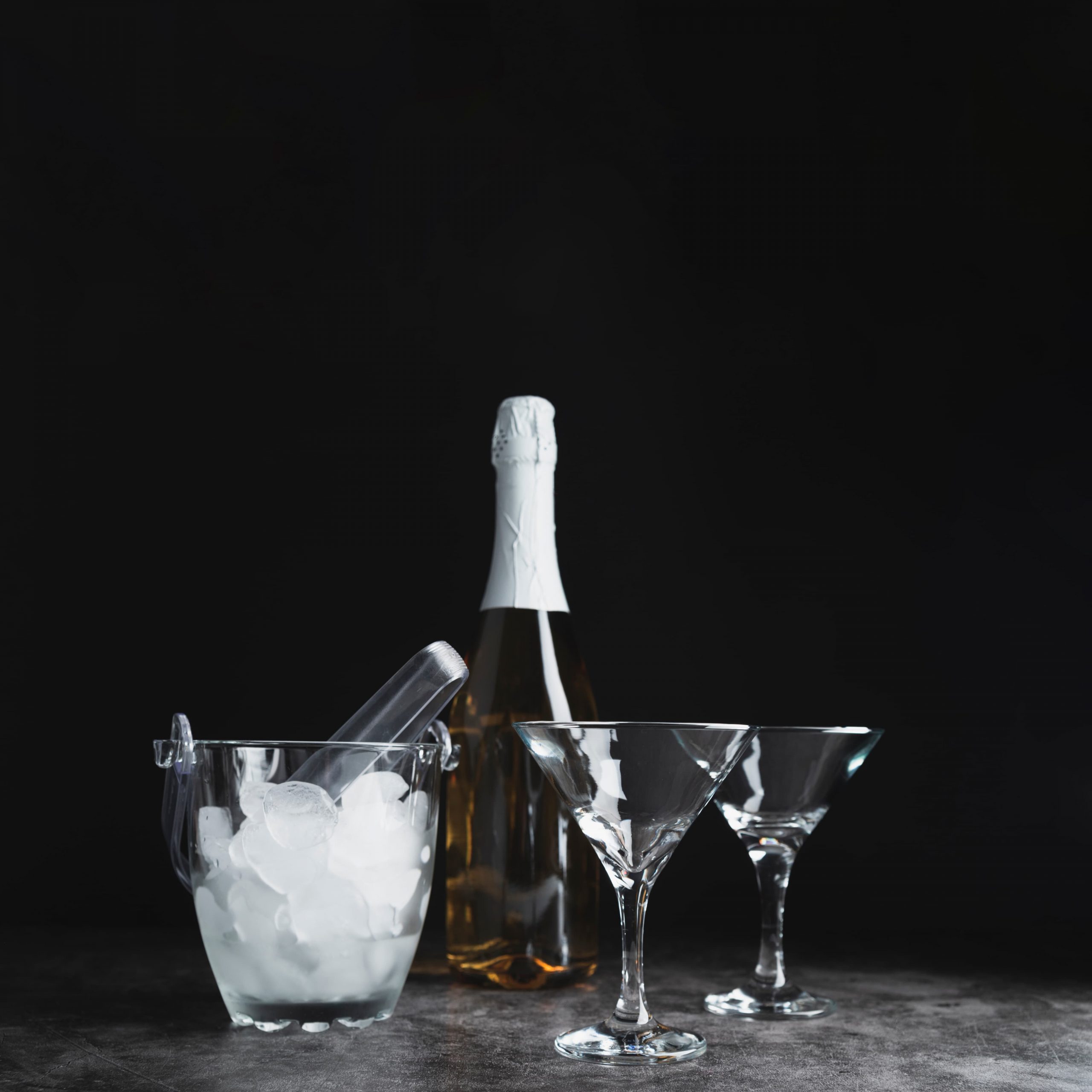 1 bottle of champagne or whiskey